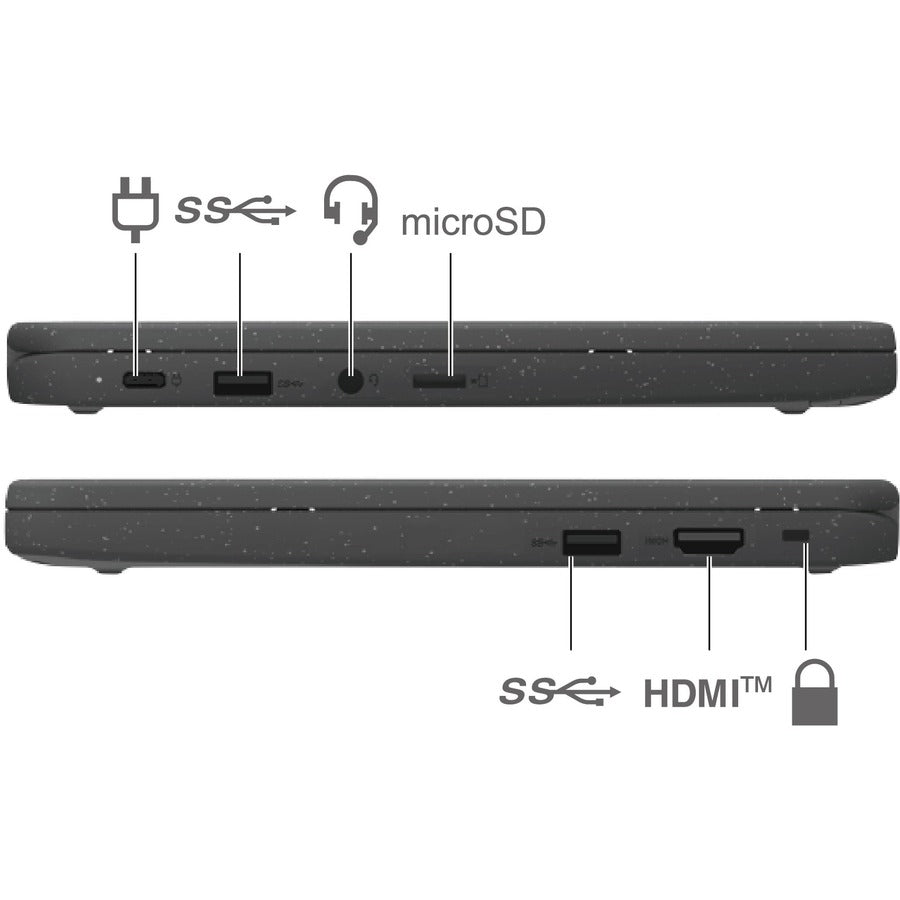 Lenovo 300e Chromebook Gen 3 82J9000LUS 11.6 Touchscreen Chromebook - HD - AMD 3015Ce - 4 GB - 32 GB Flash Memory - English (US) Keyboard - Gray"