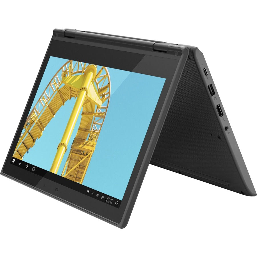 Lenovo 300e Windows 2nd Gen 82GK001VUS 11.6 Touchscreen Convertible 2 in 1 Notebook - HD - AMD 3015e - 4 GB - 64 GB Flash Memory - English Keyboard - Black"