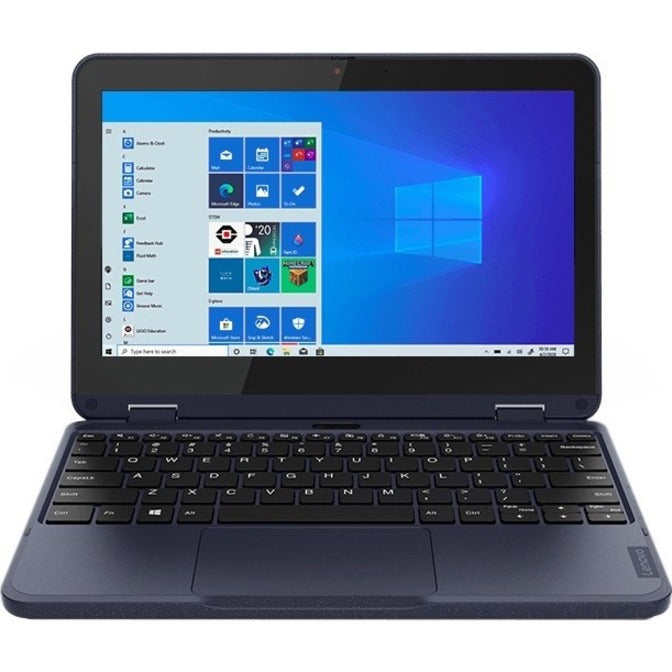 Lenovo 300w Gen 3 82J1000JUS 11.6" Touchscreen Convertible 2 in 1 Notebook - HD - 1366 x 768 - AMD 3015e Dual-core (2 Core) 1.20 GHz - 4 GB Total RAM - 128 GB SSD - Abyss Blue