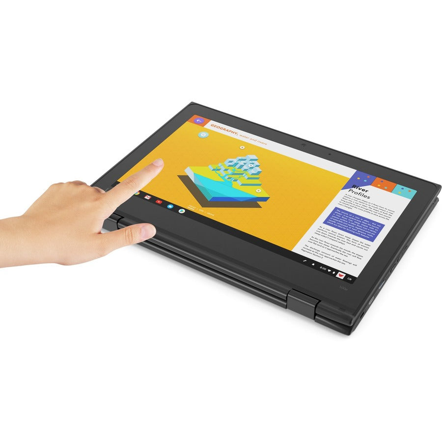 Lenovo 500E Chromebook 2Nd Gen 81Mc004Wus 11.6" Touchscreen Convertible 2 In 1 Chromebook - Hd - 1366 X 768 - Intel Celeron N4120 Quad-Core (4 Core) 1.10 Ghz - 4 Gb Total Ram - 32 Gb Flash Memory - Gray