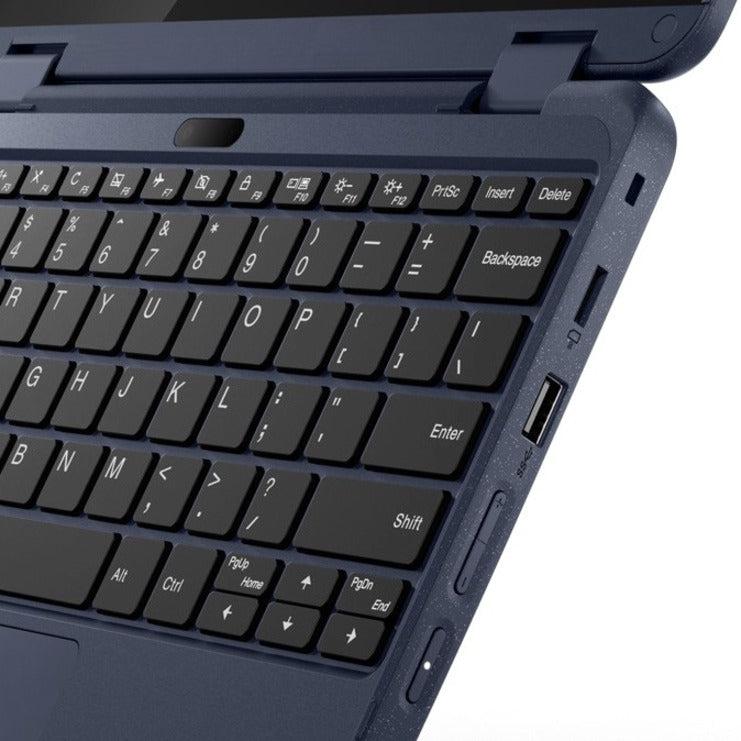 Lenovo 500W Hybrid (2-In-1) 29.5 Cm (11.6") Touchscreen Hd Intel® Celeron® N 4 Gb Lpddr4X-Sdram 64 Gb Emmc Wi-Fi 6 (802.11Ax) Windows 10 Pro Blue