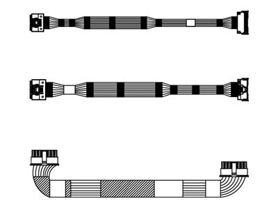 Lenovo 6 x SAS/SATA 4 x AnyBay 2.5 Backplane NVMe - Storage cable kit - for P/N: 4XH7A09913 4X97A59785