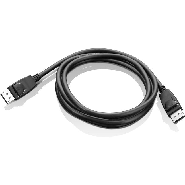 Lenovo - Displayport Cable - Displayport (M) To Displayport (M) - Displayport 1.2 - 4K Support, 2K Support, Daisy Chain Support - North America - For Thinkcentre M70Q Gen 2, M70S Gen 3, M80Q Gen 3, M90A Gen 2, M90Q Gen 3, Thinkstation P360