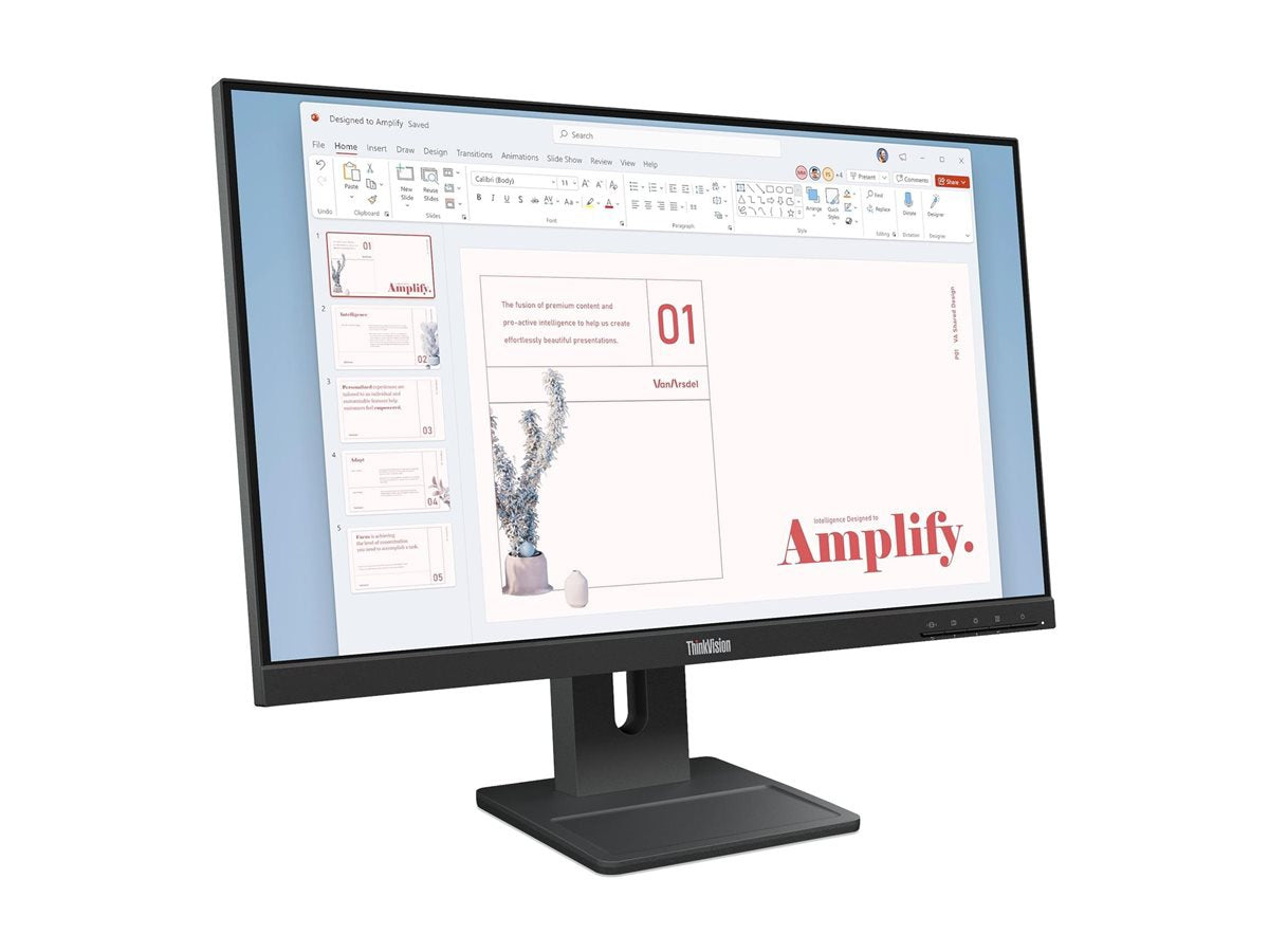 Lenovo E24-40 24" FHD IPS Monitor 100Hz Ergonomic Stand for Professionals