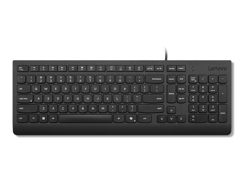 Lenovo Essential - Keyboard - 2.5-zone layout - USB - QWERTY - US English - black - brown box 4Y41R64633