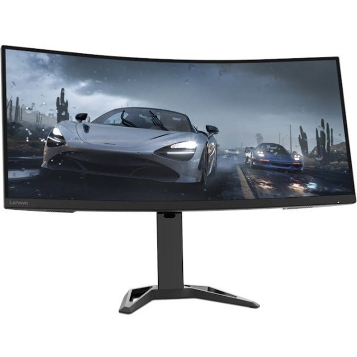 Lenovo G34w-30 34" Class UW-QHD Curved Screen Gaming LCD Monitor - 21:9 - Raven Black -