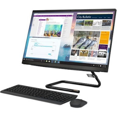 Lenovo-IMSourcing IdeaCentre 3 24ARE05 F0EW005TUS All-in-One Computer - AMD Ryzen 3 4300U - 8 GB - 256 GB SSD - 23.8 Full HD - Desktop - Black"
