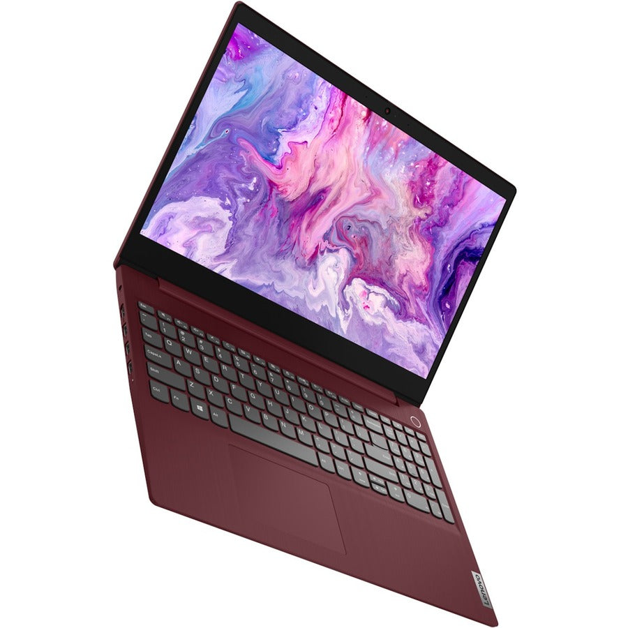 Lenovo-IMSourcing IdeaPad 3 15IIL05 81WE00L5US 15.6 Notebook - Full HD - Intel Core i5 10th Gen i5-1035G1 - 8 GB - 256 GB SSD - English Keyboard - Cherry Red"