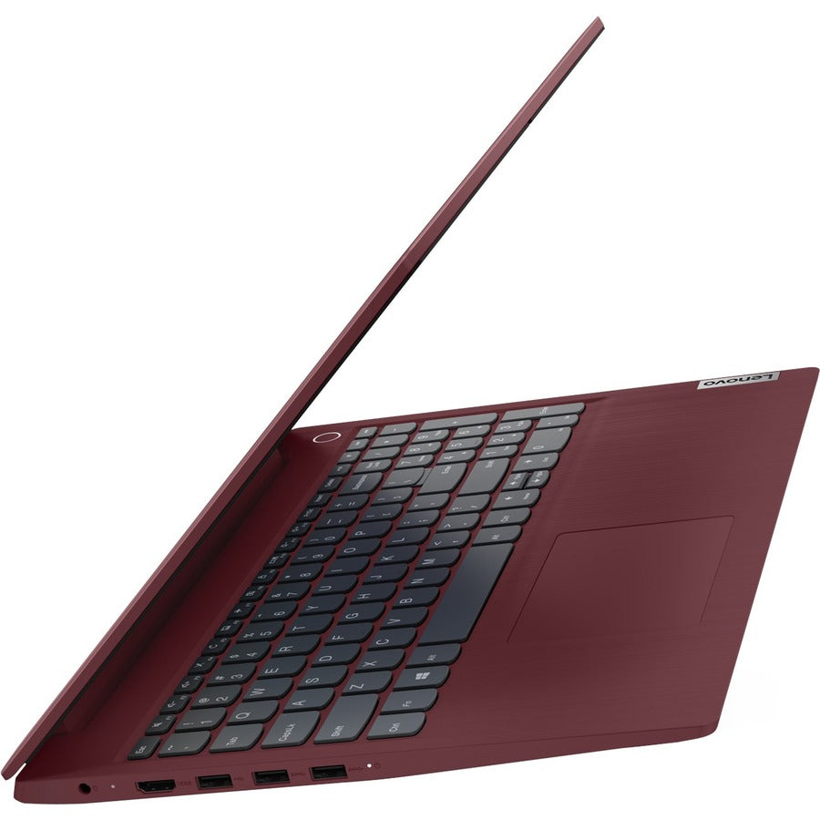 Lenovo-IMSourcing IdeaPad 3 15IIL05 81WE00L5US 15.6 Notebook - Full HD - Intel Core i5 10th Gen i5-1035G1 - 8 GB - 256 GB SSD - English Keyboard - Cherry Red"