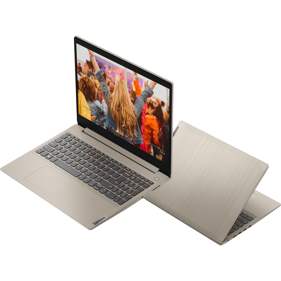 Lenovo-IMSourcing IdeaPad 3 15ITL05 81X800KLUS 15.6" Touchscreen Notebook - HD - 1366 x 768 - Intel Core i3 11th Gen i3-1115G4 Dual-core (2 Core) 3 GHz - 8 GB Total RAM - 4 GB On-board Memory - 256 GB SSD - Almond