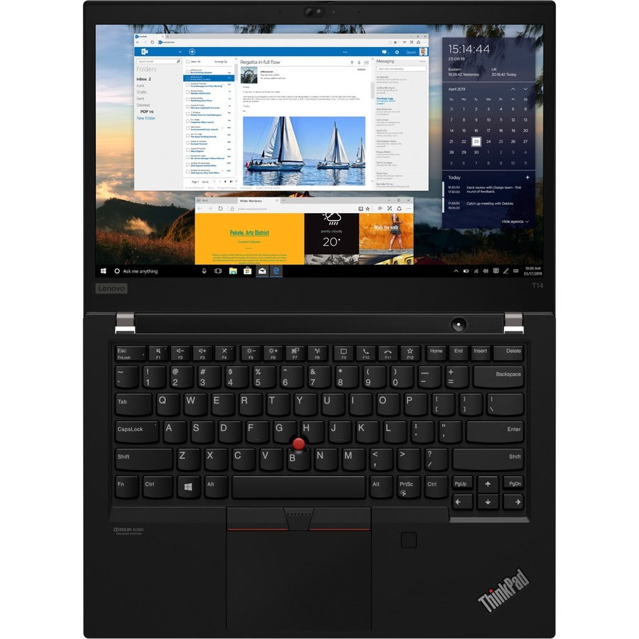 Lenovo-IMSourcing ThinkPad T14 Gen 1 20S0004RUS 14 Notebook - Full HD - Intel Core i7 10th Gen i7-10610U - vPro Technology - 16 GB - 512 GB SSD - Black"