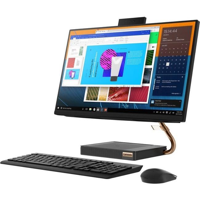 Lenovo Ideacentre A540-24Api F0Em00Ahus All-In-One Computer - Amd Ryzen 5 Pro 4650Ge Hexa-Core (6 Core) 3.30 Ghz - 8 Gb Ram Ddr4 Sdram - 256 Gb M.2 Pci Express Nvme Ssd - 23.8" Full Hd 1920 X 1080 - Desktop - Industry Black