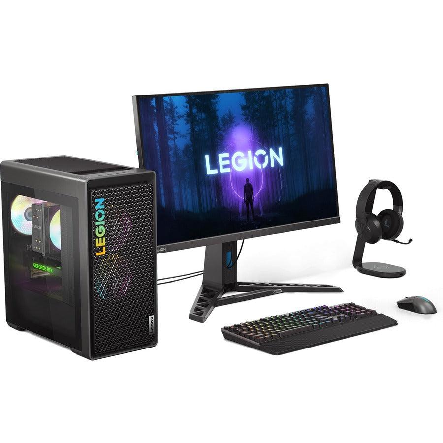 Lenovo Legion T5 26IRB8 90UT000MUS Gaming Desktop Computer - Intel Core i5 13th Gen i5-13400F Deca-core (10 Core) 2.50 GHz - 8 GB RAM DDR5 SDRAM - 1 TB HDD - 512 GB M.2 PCI Express NVMe 4.0 x4 SSD - Tower - Storm Gray