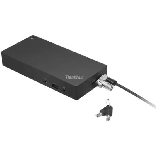 Lenovo NanoSaver MasterKey Cable Lock - Master Keyed Lock - Black - Carbon Steel Plastic -