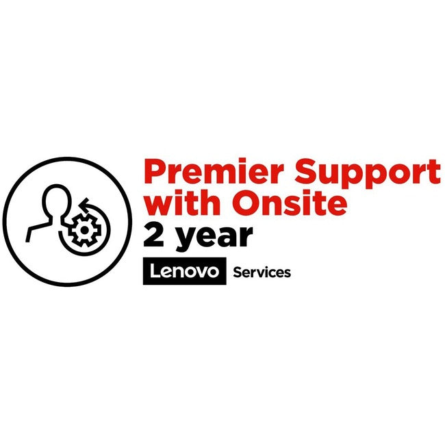 Lenovo Onsite + Premier Support - Extended Service Agreement - Parts And Labor - 2 Years - On-Site - Response Time: Nbd - For Thinkbook 13, 14, 15, Thinkpad E48X, E49X, E58X, E59X, Thinkpad Yoga 11E (5Th Gen)