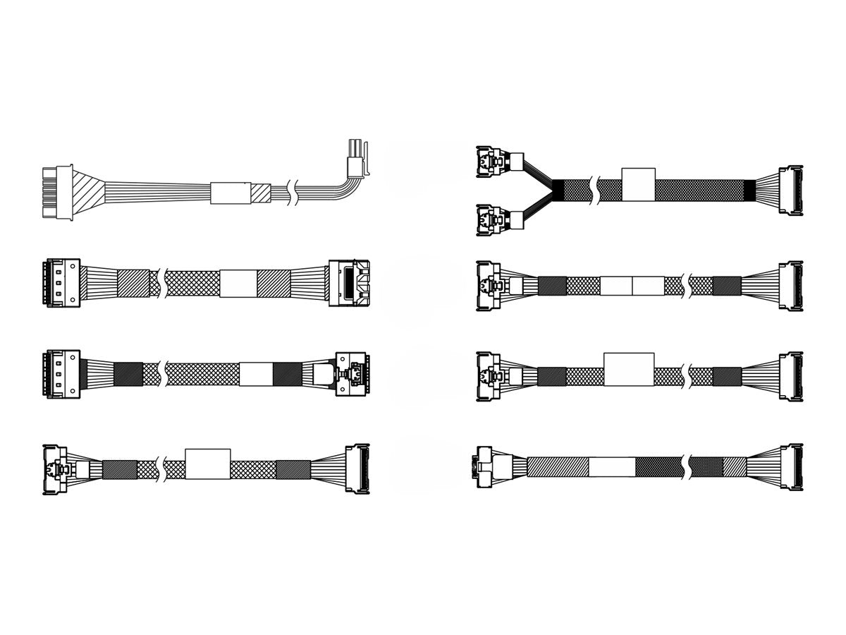 Lenovo - Storage cable kit - for 2.5 Chassis Front BP1 NVMe" 4X97A90293
