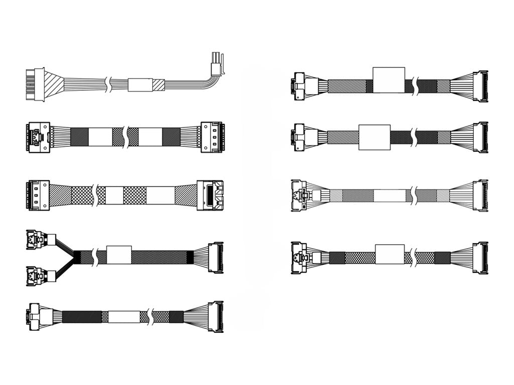 Lenovo - Storage cable kit - for 2.5 Chassis Front BP2 NVMe" 4X97A90291