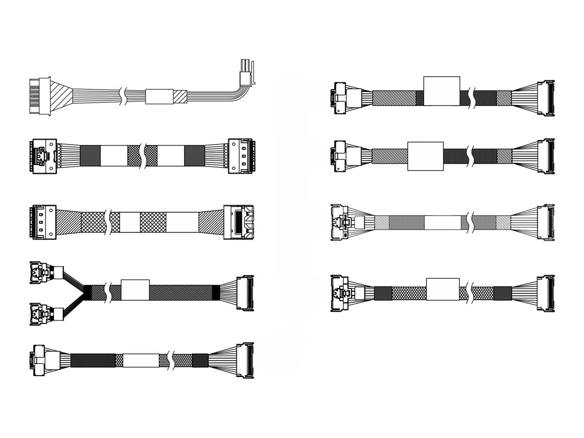 Lenovo - Storage cable kit - for 2.5 Chassis Front BP2 NVMe" 4X97A90291