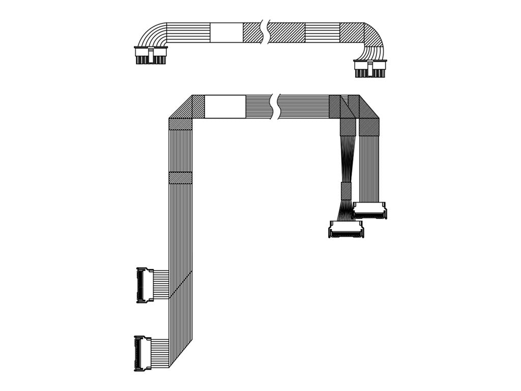 Lenovo - Storage cable kit - for 6 x SATA/SAS + 4 x Anybay NVMe - for ThinkSystem SR630 V3 4X97A87134