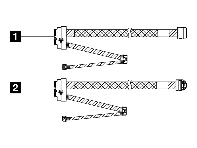 Lenovo - Storage cable kit - for M.2 SATA/NVMe