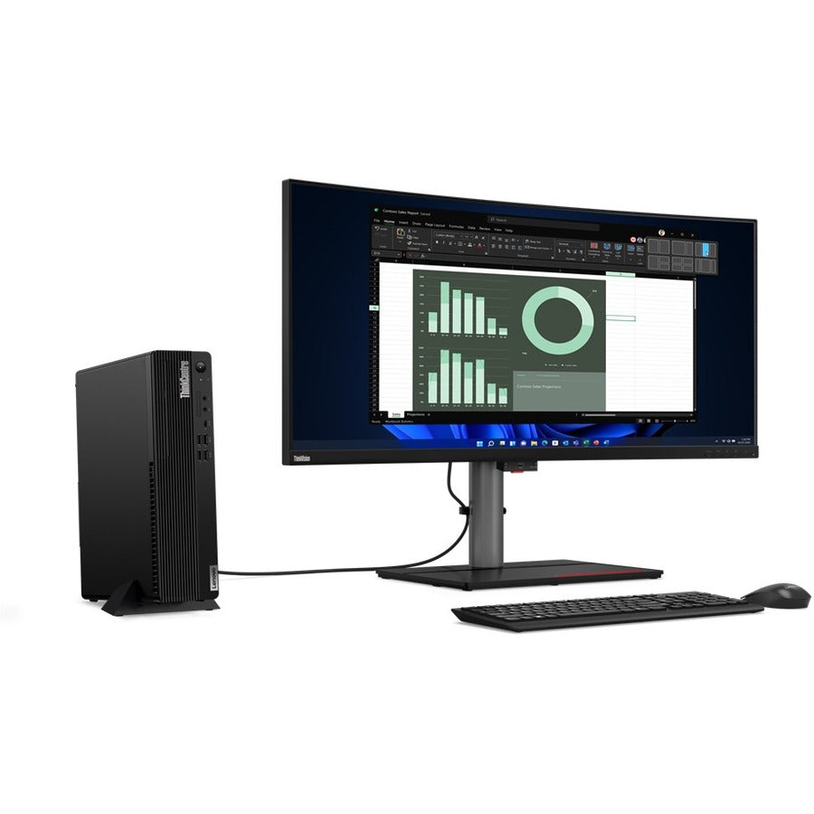 Lenovo ThinkCentre M80s Gen 3 11TG001UUS Desktop Computer - Intel Core i5 12th Gen i5-12500 - vPro Technology - 16 GB - 256 GB SSD - Small Form Factor - Black