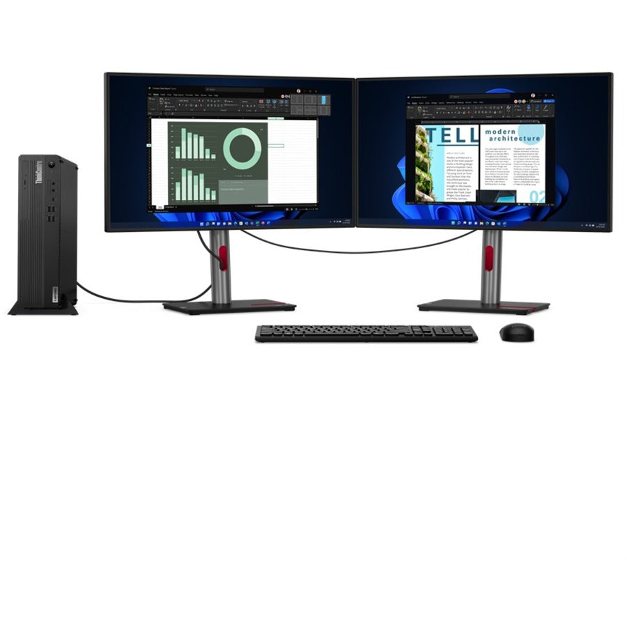 Lenovo ThinkCentre M80s Gen 3 11TG001UUS Desktop Computer - Intel Core i5 12th Gen i5-12500 - vPro Technology - 16 GB - 256 GB SSD - Small Form Factor - Black