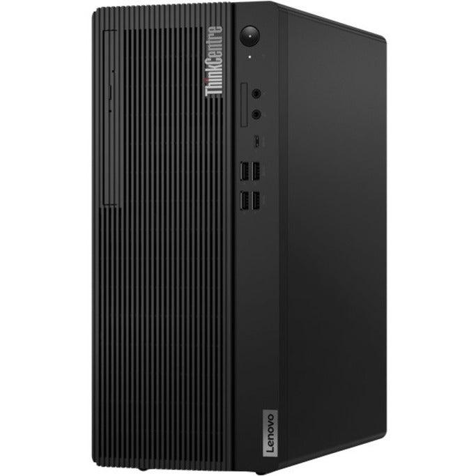 Lenovo ThinkCentre M80t Gen 3 11TE0008US Desktop Computer - Intel Core i7 12th Gen i7-12700 Dodeca-core (12 Core) 2.10 GHz - 16 GB RAM DDR5 SDRAM - Tower - Raven Black