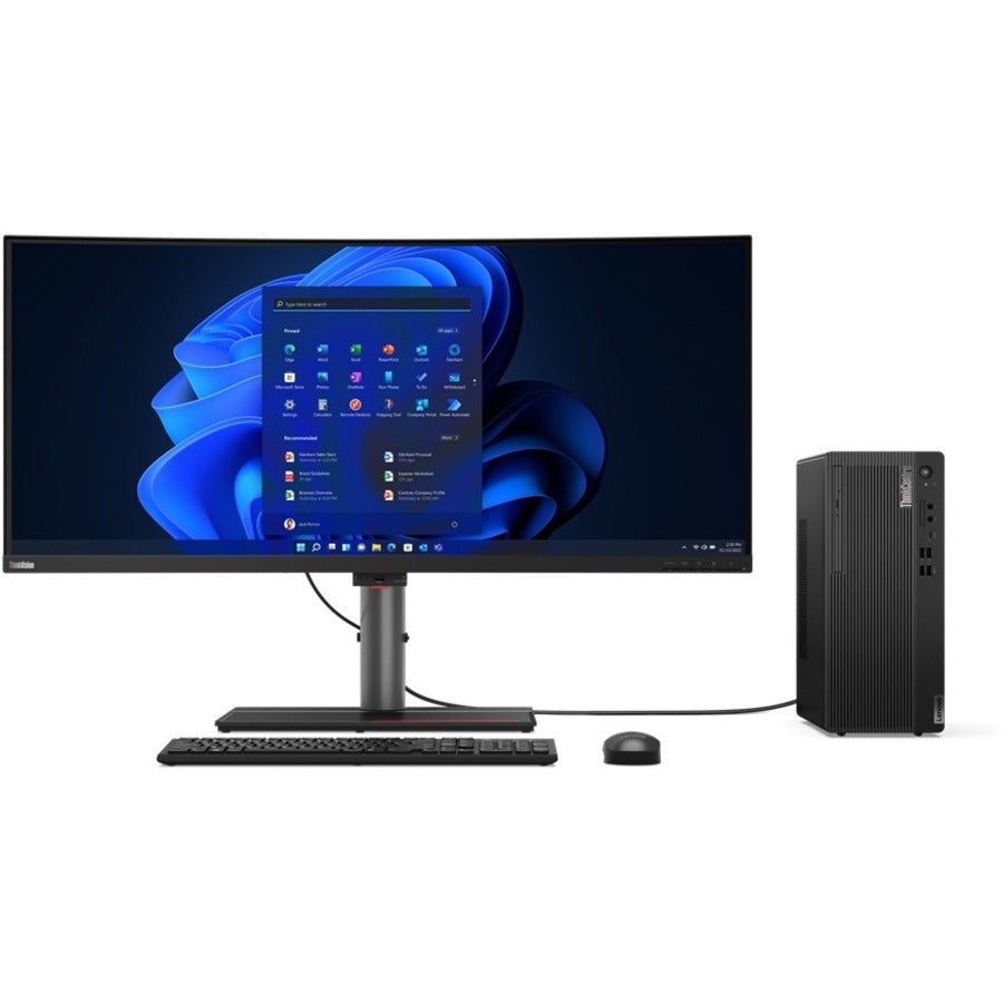 Lenovo ThinkCentre M80t Gen 3 11TE001DUS Desktop Computer - Intel Core i7 12th Gen i7-12700 - vPro Technology - 16 GB - 512 GB SSD - Tower - Black