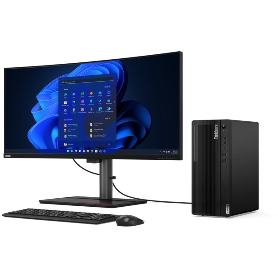 Lenovo ThinkCentre M80t Gen 3 11TE001DUS Desktop Computer - Intel Core i7 12th Gen i7-12700 - vPro Technology - 16 GB - 512 GB SSD - Tower - Black