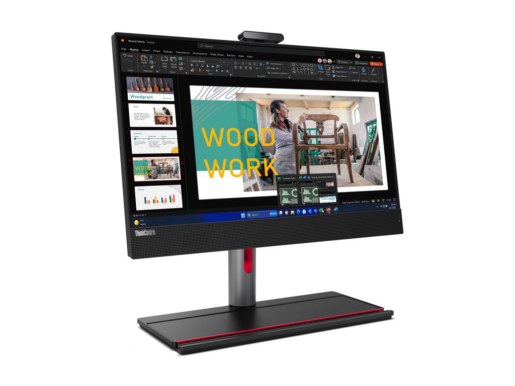 Lenovo ThinkCentre M90a Gen 5 12SH - All-in-one with UltraFlex V Stand - Core i5 i5-14500 / up to 5 GHz - vPro Enterprise - RAM 12SH001LUS