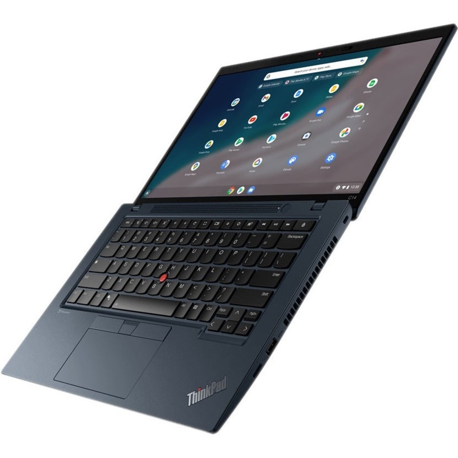 Lenovo ThinkPad C14 Gen 1 21C9000FUS 14 Chromebook - Full HD - Intel Core i5 12th Gen i5-1245U - vPro Technology - 8 GB - 256 GB SSD - English Keyboard - Abyss Blue"