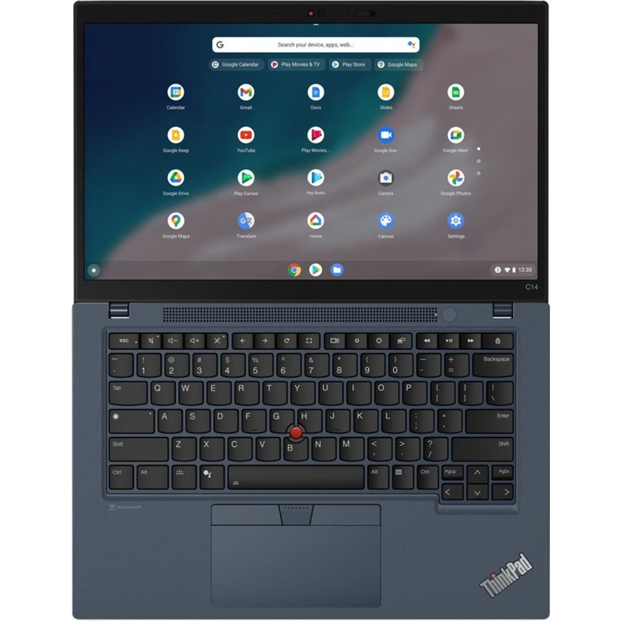 Lenovo ThinkPad C14 Gen 1 21C9000HUS 14 Chromebook - Full HD - Intel Core i5 12th Gen i5-1245U - vPro Technology - 8 GB - 256 GB SSD - English Keyboard - Abyss Blue"