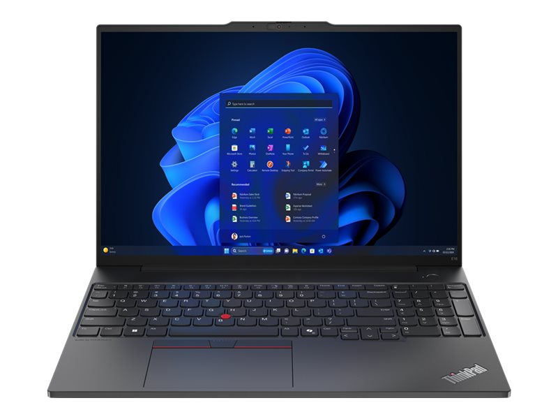 Lenovo ThinkPad E16 Gen 2 21MA - 180-degree hinge design - Intel Core Ultra 7 - 155U / up to 4.8 GHz - Win 11 Pro - Intel Graphics 21MA0005US