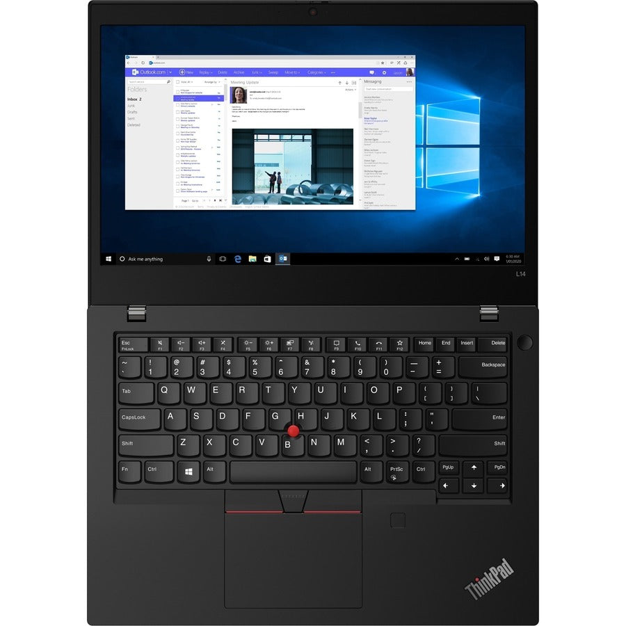 Lenovo ThinkPad L14 Gen1 20U1001TUS 14 Notebook - Full HD - Intel Core i5 10th Gen i5-10210U - 8 GB - 256 GB SSD - English (US) Keyboard - Black"