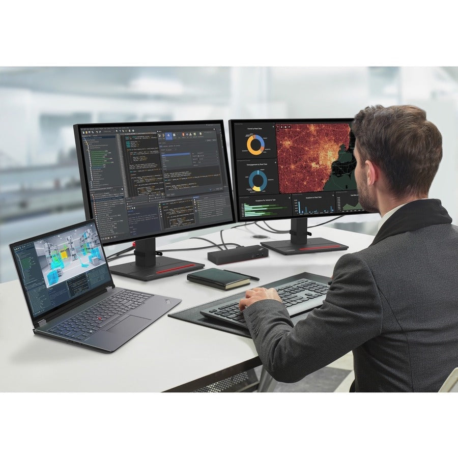 Lenovo ThinkPad P16 G1 21D7S0KS00 16" Mobile Workstation - WUXGA - 1920 x 1080 - Intel Core i9 12th Gen i9-12950HX Hexadeca-core (16 Core) 2.30 GHz - 64 GB Total RAM - 512 GB SSD - Storm Gray, Thunder Black