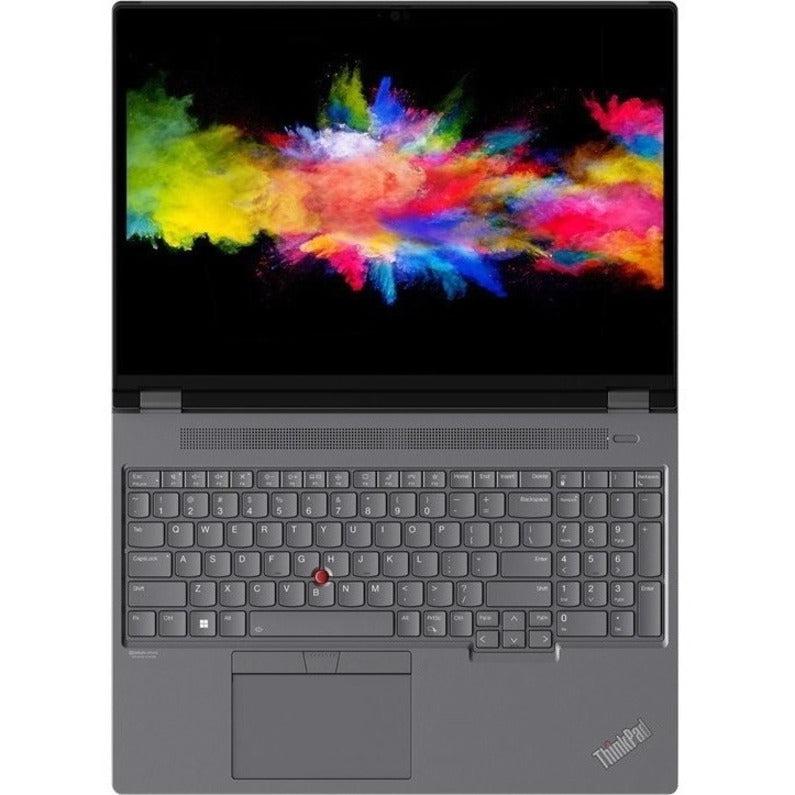 Lenovo ThinkPad P16 G1 21D7S0KS00 16" Mobile Workstation - WUXGA - 1920 x 1080 - Intel Core i9 12th Gen i9-12950HX Hexadeca-core (16 Core) 2.30 GHz - 64 GB Total RAM - 512 GB SSD - Storm Gray, Thunder Black