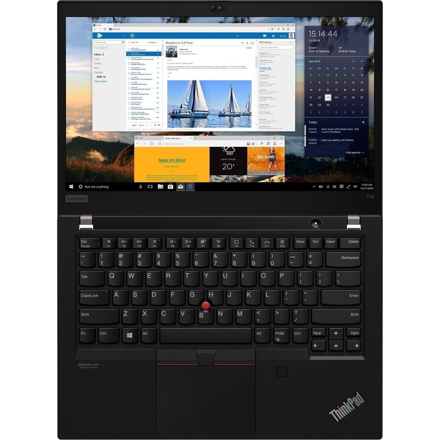 Lenovo ThinkPad T14 Gen 2 20W000EPUS 14 Touchscreen Notebook - Full HD - Intel Core i7 11th Gen i7-1185G7 - 16 GB - 512 GB SSD - English (US) Keyboard - Black"