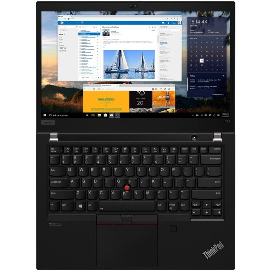 Lenovo ThinkPad T14 Gen 2 20W0014VUS 14 Notebook - Full HD - Intel Core i5 11th Gen i5-1145G7 - vPro Technology - 16 GB - 512 GB SSD - English Keyboard - Black"