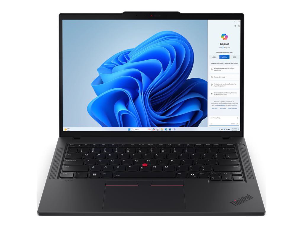 Lenovo ThinkPad T14 Gen 5 21MC - 180-degree hinge design - AMD Ryzen 7 Pro - 8840U / up to 5.1 GHz - Win 11 Pro - Radeon 780M 21MC000KUS