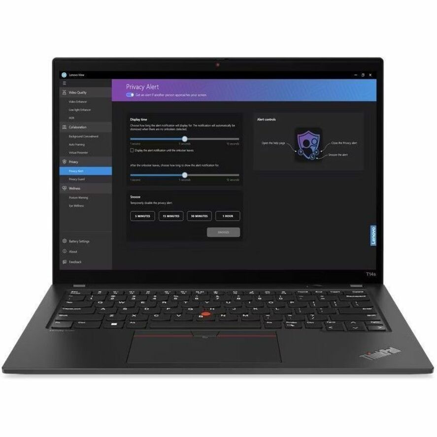 Lenovo ThinkPad T14s Gen 4 21F8004KUS 14" Notebook - WUXGA - 1920 x 1200 - AMD Ryzen 5 PRO 7540U Hexa-core (6 Core) 3.20 GHz - 16 GB Total RAM - 16 GB On-board Memory - 256 GB SSD - Deep Black