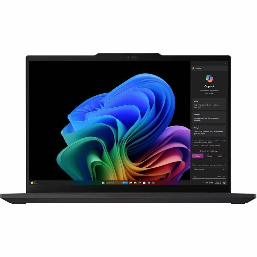 Lenovo ThinkPad T14s Gen 6 21N10000US 14" Notebook - WUXGA - Qualcomm Snapdragon X Elite