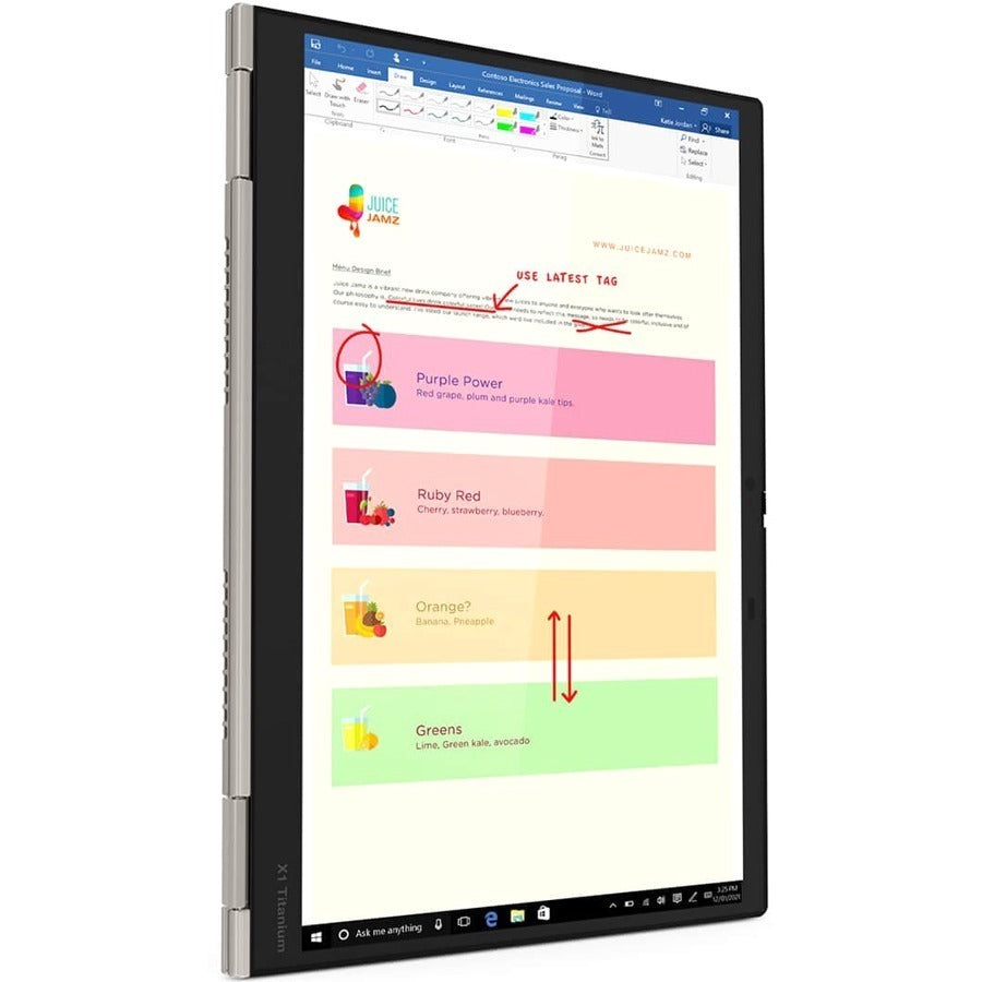 Lenovo ThinkPad X1 Titanium Yoga Gen 1 20QA00A3US 13.5 Touchscreen Convertible 2 in 1 Notebook - QHD - Intel Core i7 11th Gen i7-1160G7 - Intel Evo Platform - 16 GB - 512 GB SSD - English Keyboard - Titanium"