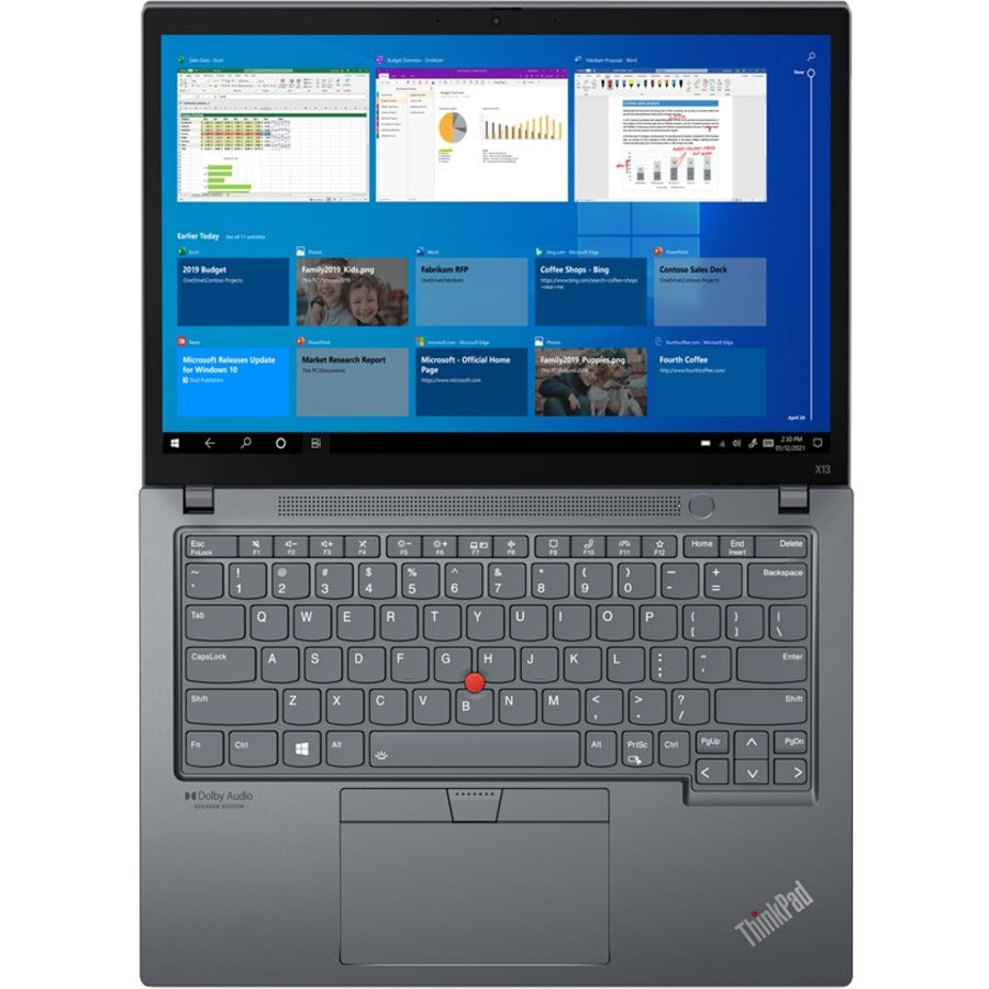 Lenovo ThinkPad X13 Gen 2 20WK005YUS 13.3 Notebook - WUXGA - Intel Core i5 11th Gen i5-1145G7 - vPro Technology - 8 GB - 256 GB SSD - English (US) Keyboard - Storm Gray"
