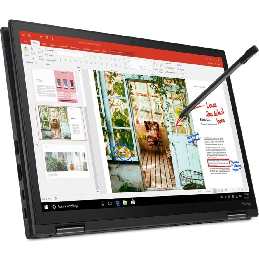 Lenovo ThinkPad X13 Yoga Gen 2 20W8002TUS 13.3 Touchscreen Convertible 2 in 1 Notebook - WUXGA - Intel Core i7 11th Gen i7-1185G7 - vPro Technology - 16 GB - 512 GB SSD - English (US) Keyboard - Black"