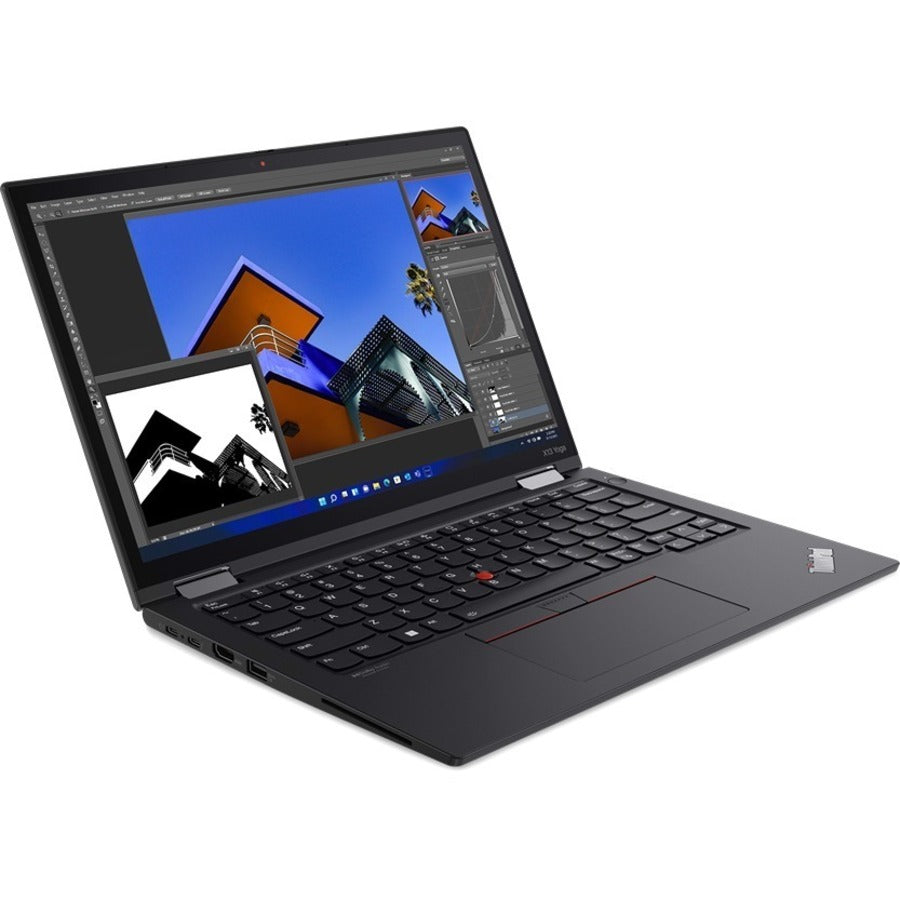 Lenovo ThinkPad X13 Yoga Gen 3 21AW002MUS 13.3 Touchscreen Convertible 2 in 1 Notebook - WUXGA - Intel Core i5 12th Gen i5-1235U - 16 GB - 256 GB SSD - English Keyboard - Thunder Black"