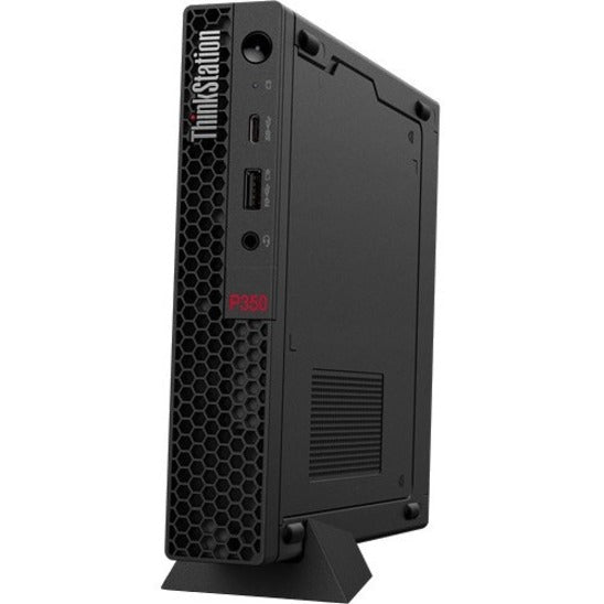 Lenovo ThinkStation P350 30EF001LUS Workstation - 1 x Intel Core i7 11th Gen i7-11700T - 16 GB - 512 GB SSD - Tiny - Raven Black