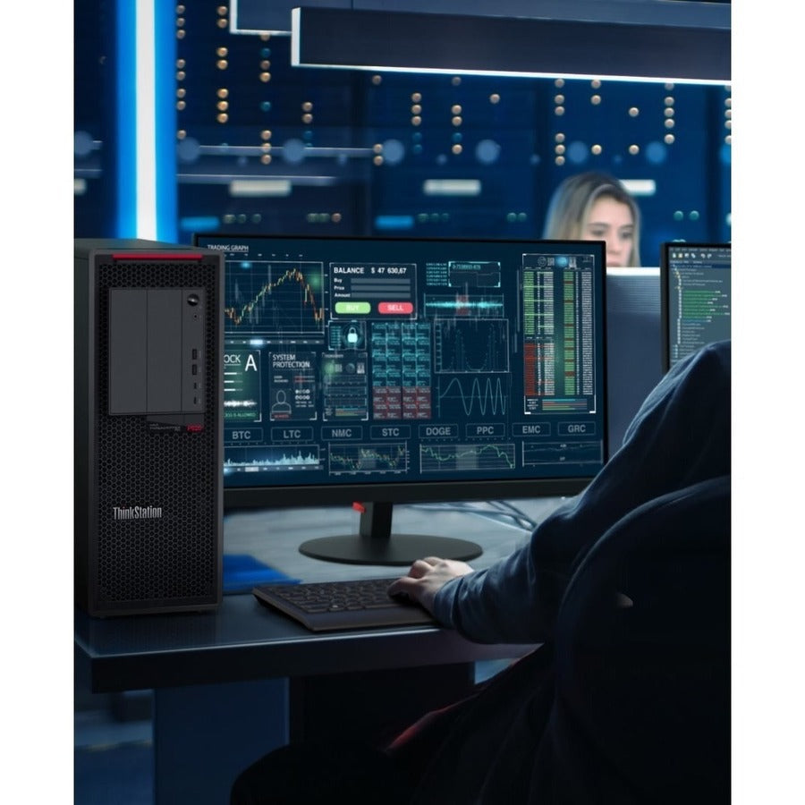 Lenovo ThinkStation P620 30E000ALUS Workstation - 1 x AMD Ryzen Threadripper PRO 3975WX - 128 GB - 1 TB SSD - Tower - Graphite Black