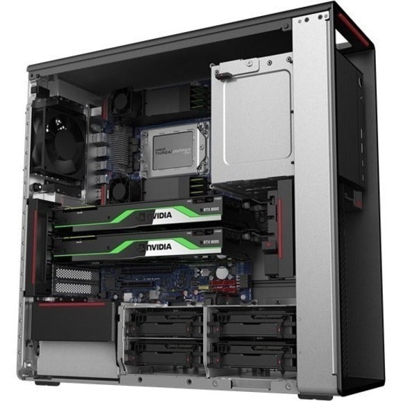 Lenovo ThinkStation P620 30E000AYUS Workstation - 1 x AMD Ryzen Threadripper PRO 3995WX - 128 GB - 1 TB SSD - Tower - Graphite Black