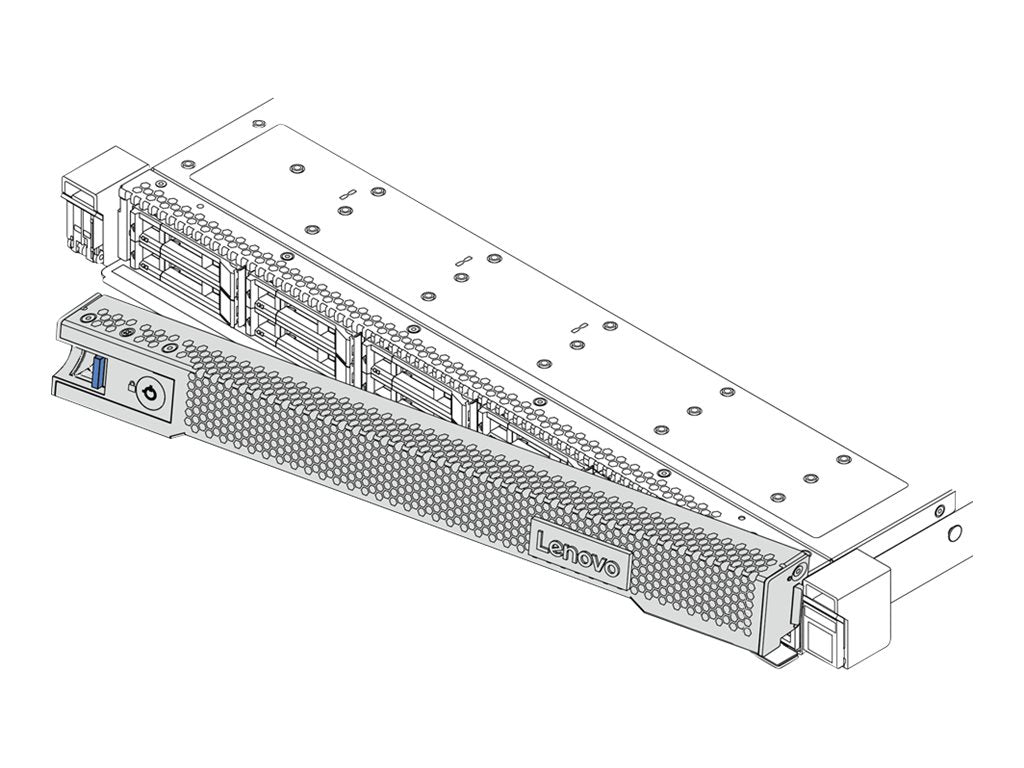 Lenovo ThinkSystem 1U Security Bezel v2 - Server security bezel - front - 1U - for ThinkSystem SR645 7D2X, 7D2Y 4XH7A09890
