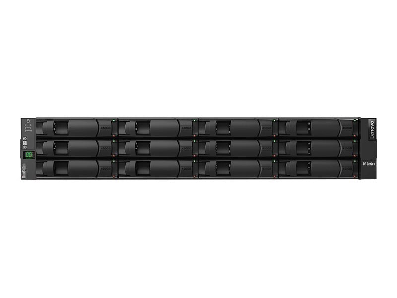 Lenovo ThinkSystem DE2000H Hybrid 2U12 LFF controller enclosure - Hard drive array - 12 bays (SAS-3) - iSCSI (10 GbE) (external) 7Y70A00YWW